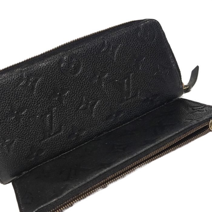Louis Vuitton Black Monogram Empreinte Clemence Wallet