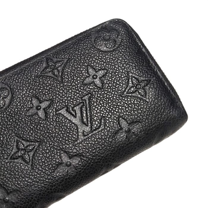 Louis Vuitton Black Monogram Empreinte Clemence Wallet