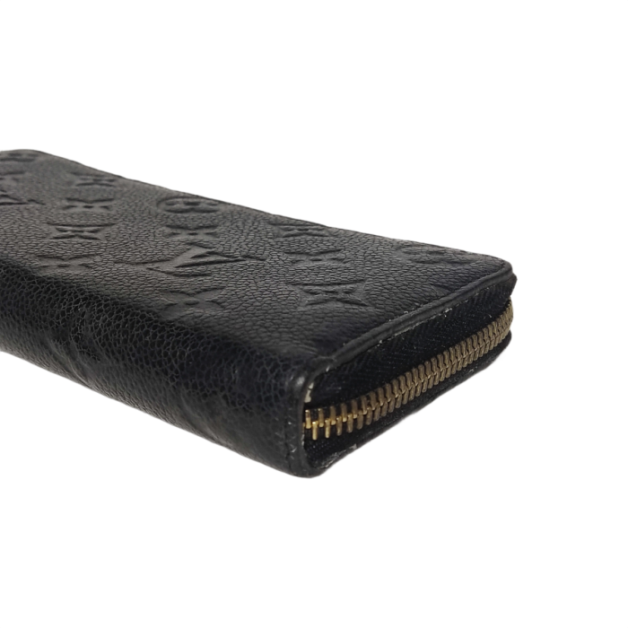 Louis Vuitton Black Monogram Empreinte Clemence Wallet