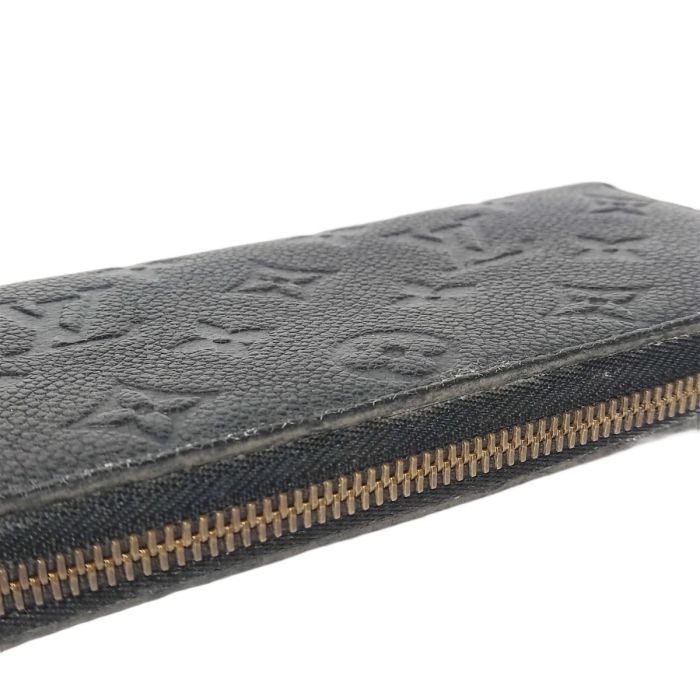 Louis Vuitton Black Monogram Empreinte Clemence Wallet