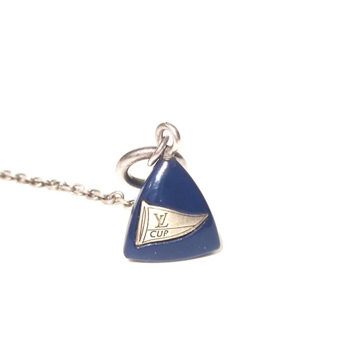 Louis Vuitton Limited Edition Sterling Silver Lariat And 2007 Cup Necklace