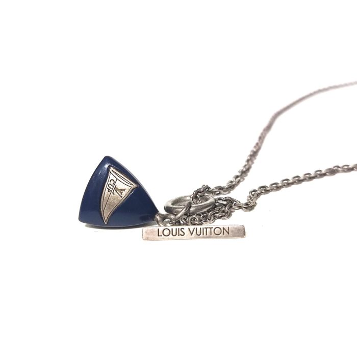 Louis Vuitton Limited Edition Sterling Silver Lariat And 2007 Cup Necklace