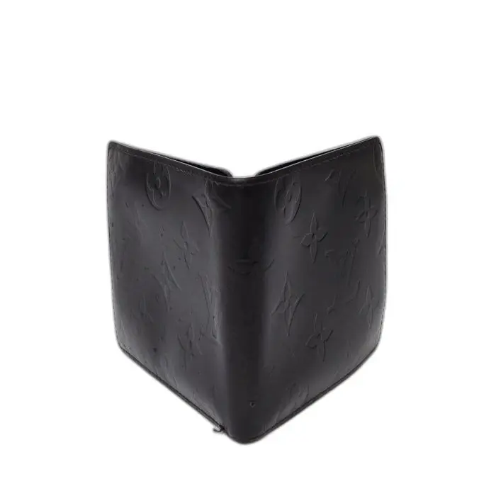 Louis Vuitton Black Monogram Mat Bifold Wallet
