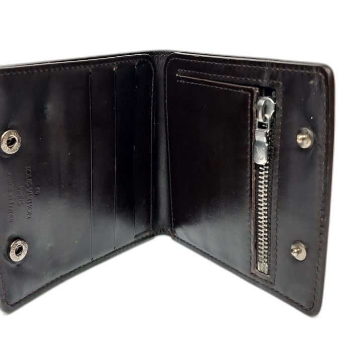 Louis Vuitton Black Monogram Mat Bifold Wallet
