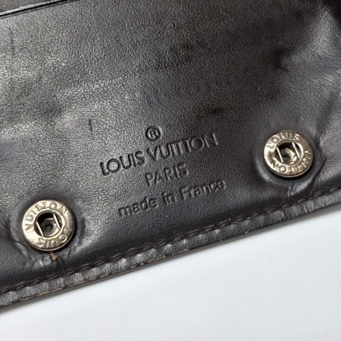 Louis Vuitton Black Monogram Mat Bifold Wallet