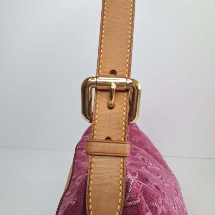 Louis Vuitton Pink Monogram Denim Baggy Bag