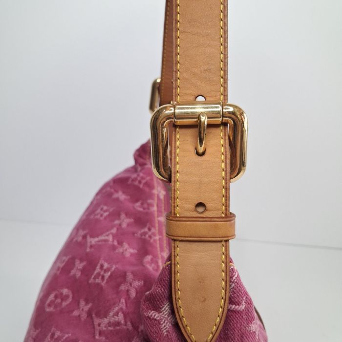 Louis Vuitton Pink Monogram Denim Baggy Bag
