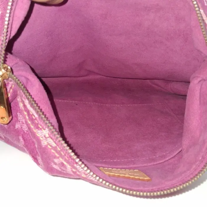 Louis Vuitton Pink Monogram Denim Baggy Bag