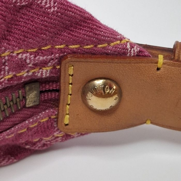 Louis Vuitton Pink Monogram Denim Baggy Bag