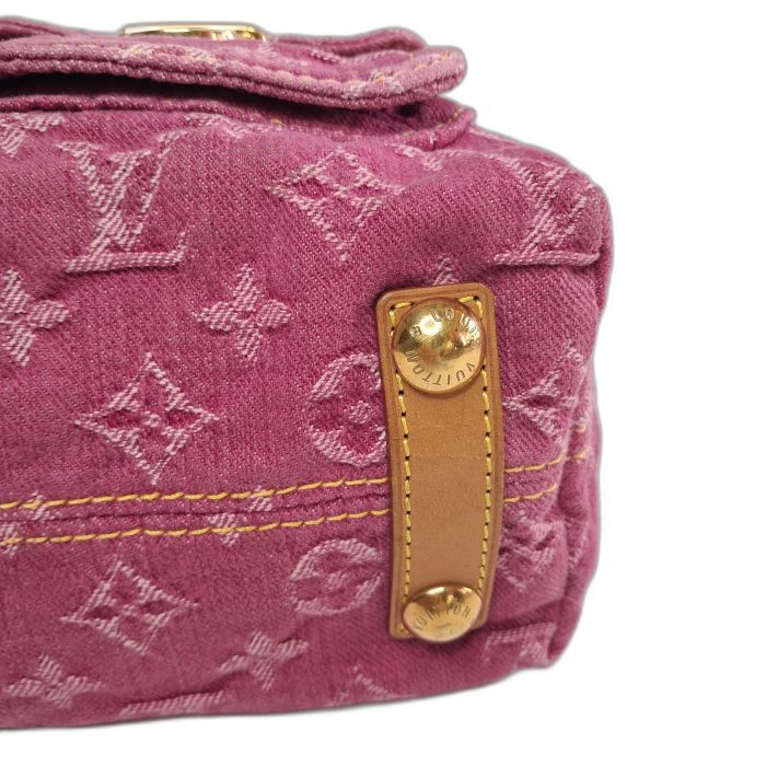 Louis Vuitton Pink Monogram Denim Baggy Bag