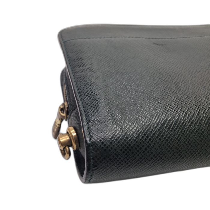 Louis Vuitton Green Taiga Leather Zip Organizer