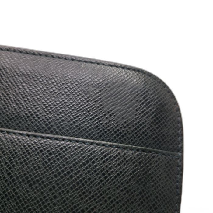 Louis Vuitton Green Taiga Leather Zip Organizer