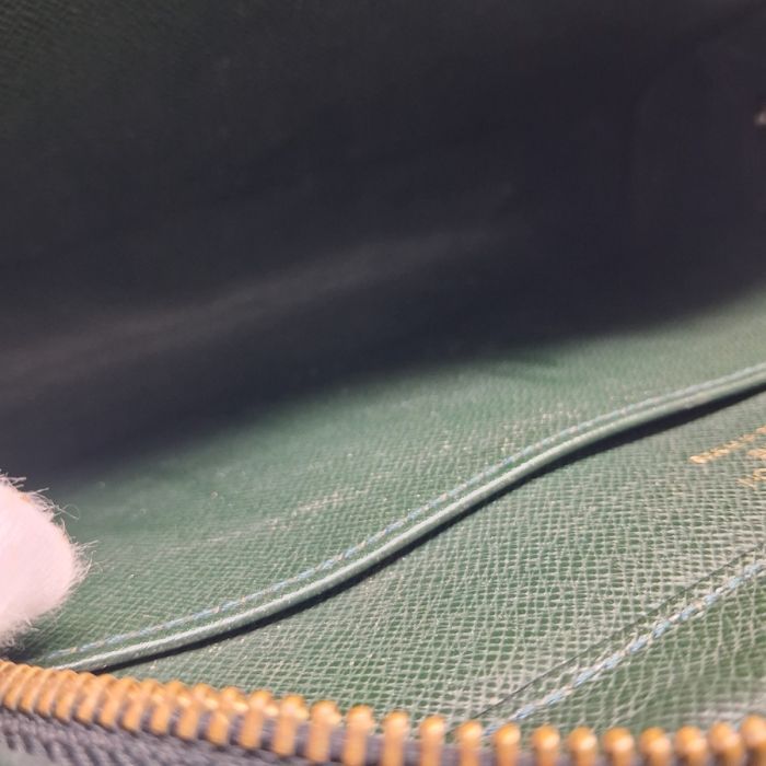 Louis Vuitton Green Taiga Leather Zip Organizer