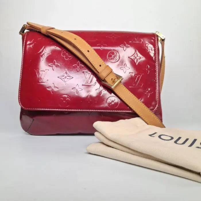 Louis Vuitton Vernis Red Patent Messenger Bag
