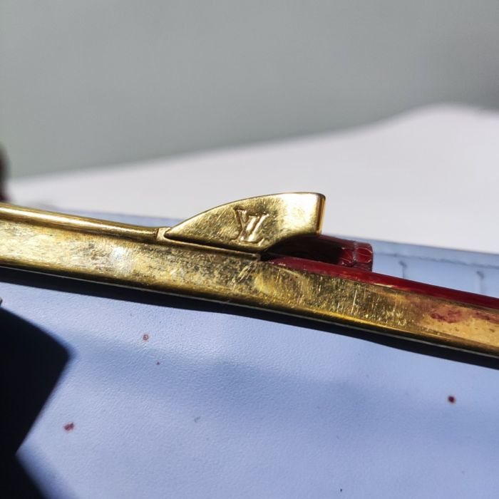 Louis Vuitton Vernis  Wallet Red