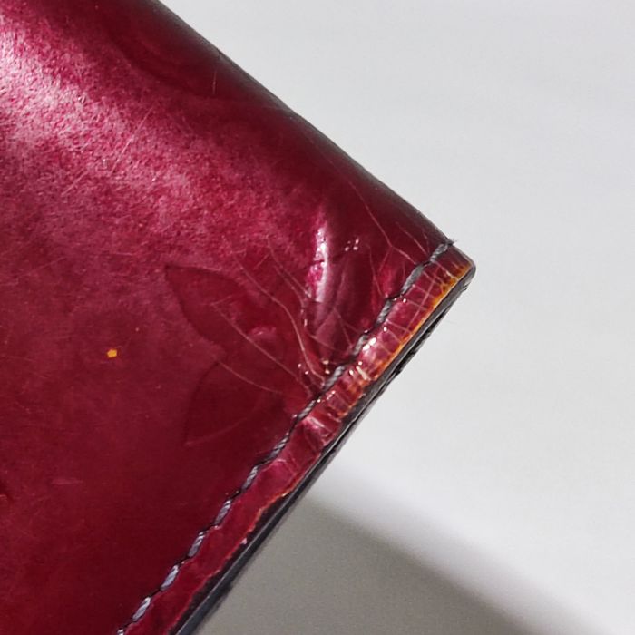 Louis Vuitton Vernis  Wallet Red
