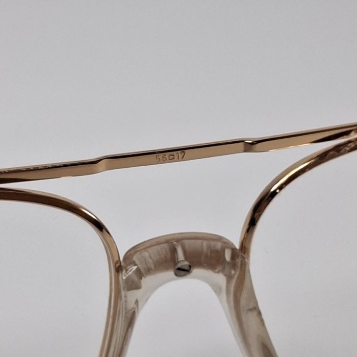 Luxottica 1026 Vintage Gold Aviator Eyeglasses