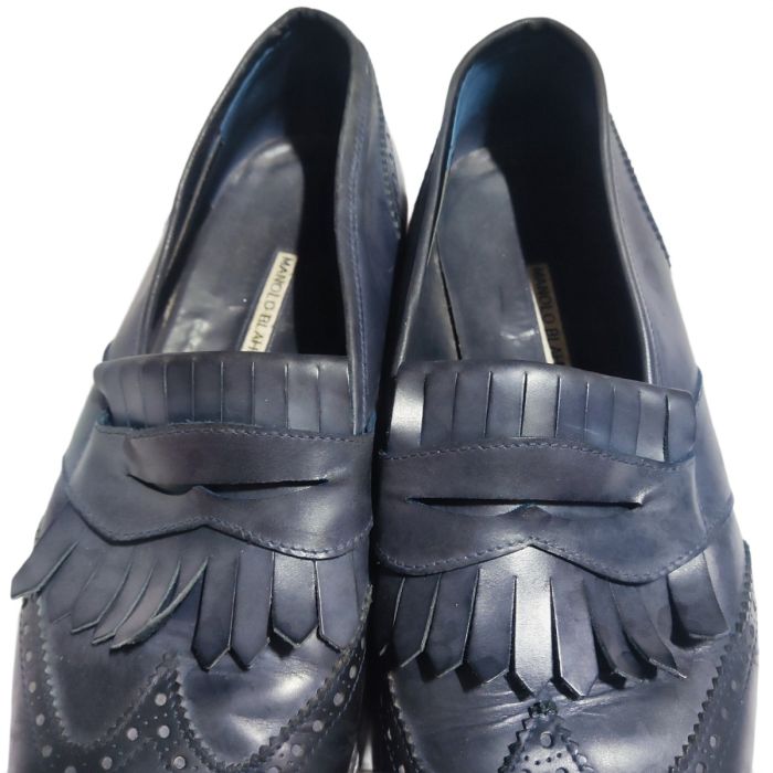 Manolo Blahnik Agasious Kiltie Loafers
