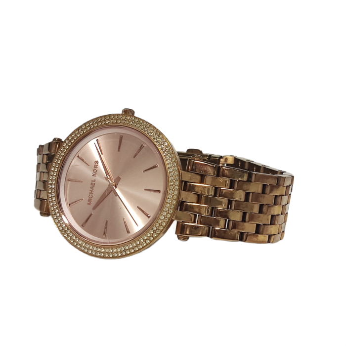 Michael Kors Darci Women Quartz Rose Gold Dial Analog Stainless Steel Watch MK3192
