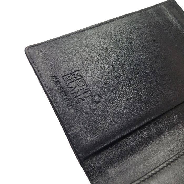 Montblanc Black Leather Bifold Wallet