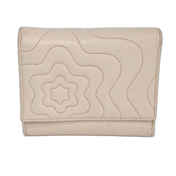 Montblanc Ivory Leather Bifold Wallet