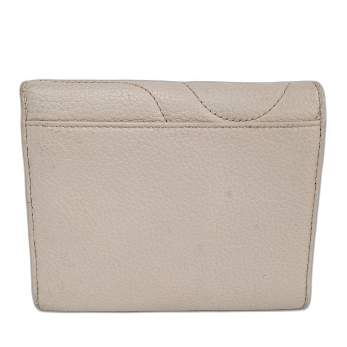 Montblanc Ivory Leather Bifold Wallet