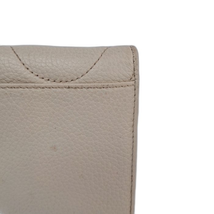 Montblanc Ivory Leather Bifold Wallet