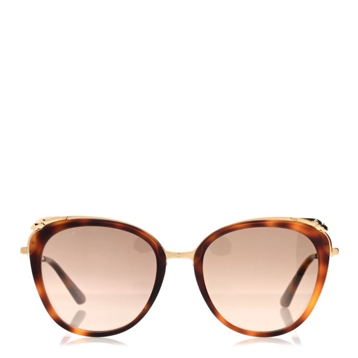 Panthere De Cartier Cat Eye Sunglasses Tortoise 