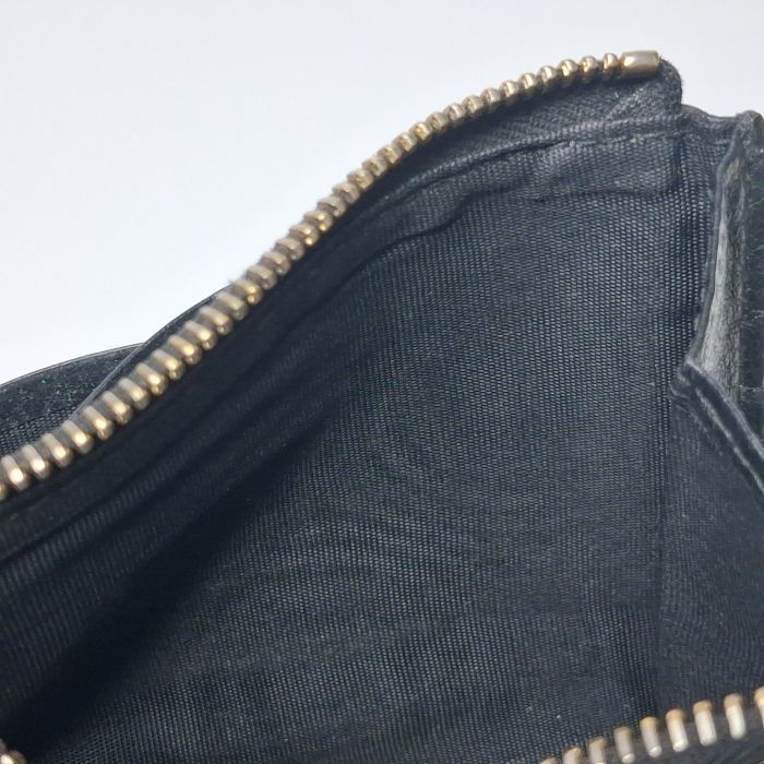 Prada Black Grained Leather Wallet
