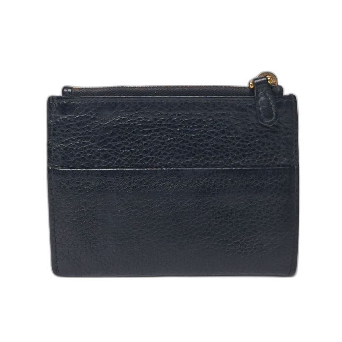 Prada Black Grained Leather Wallet