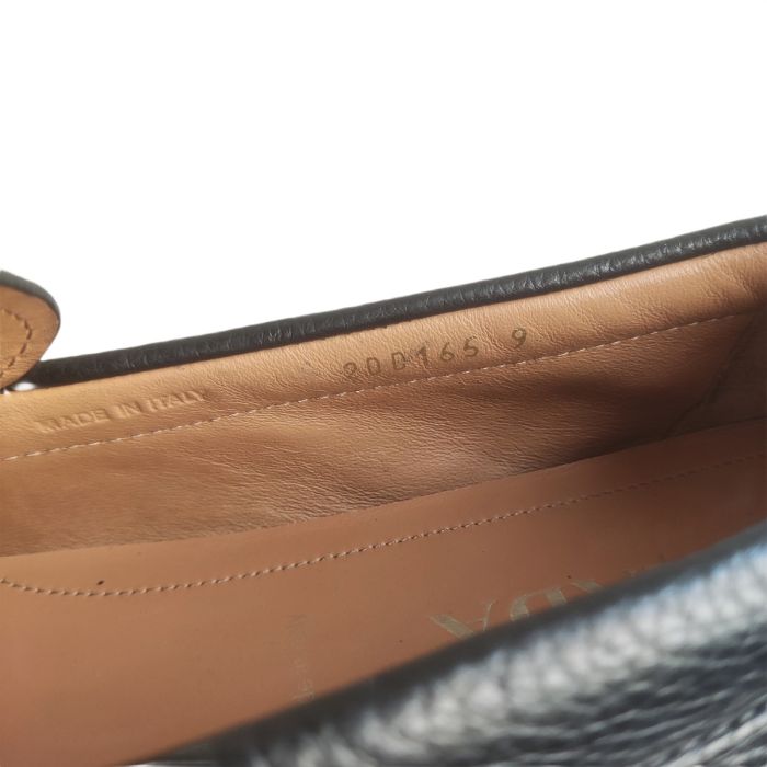 Prada Leather Logo Driving Loafer 2DD165 Black 