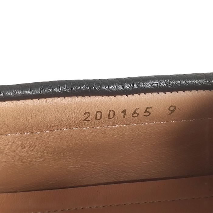 Prada Leather Logo Driving Loafer 2DD165 Black 