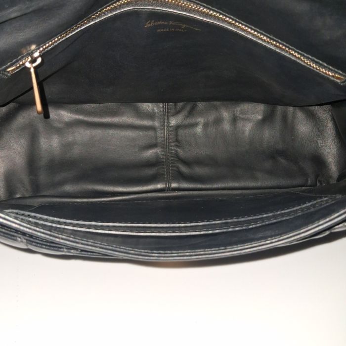 Salvatore Ferragamo Gancini Quilted Flap Bag