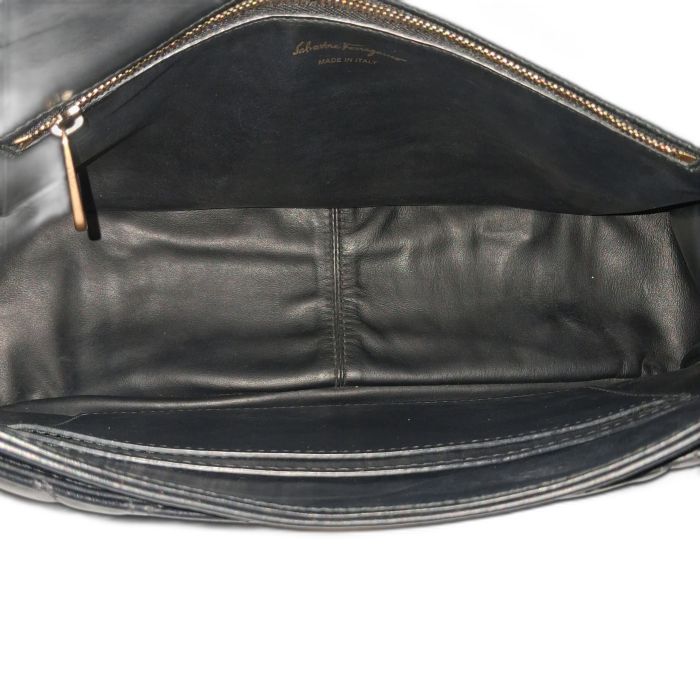 Salvatore Ferragamo Gancini Quilted Flap Bag