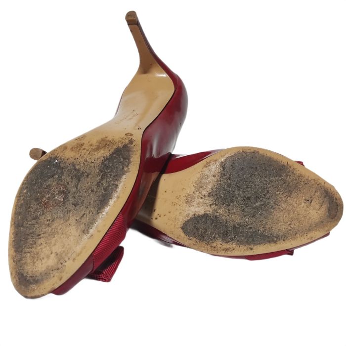 Salvatore Ferragamo Red Patent Leather heels