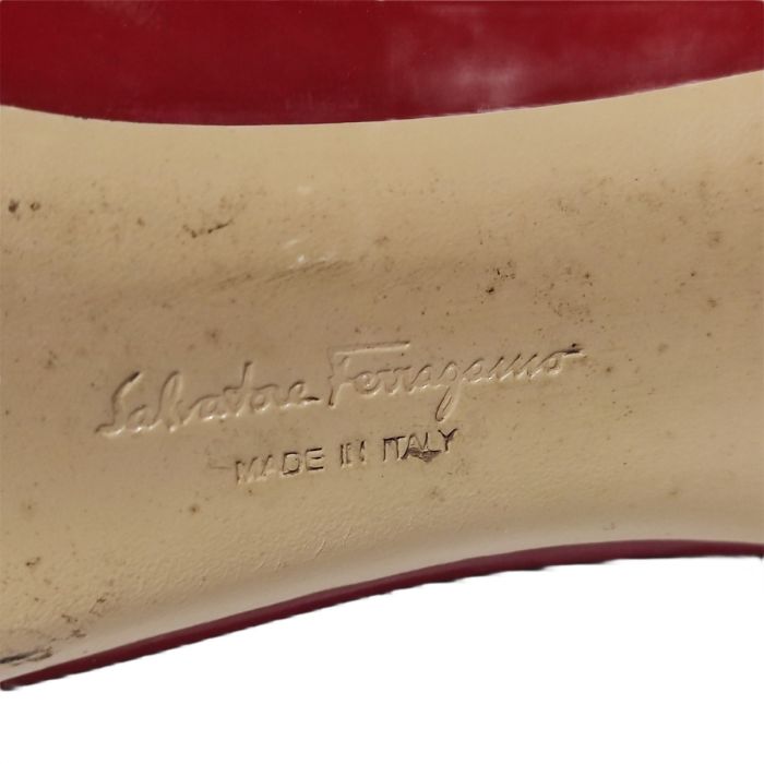 Salvatore Ferragamo Red Patent Leather heels