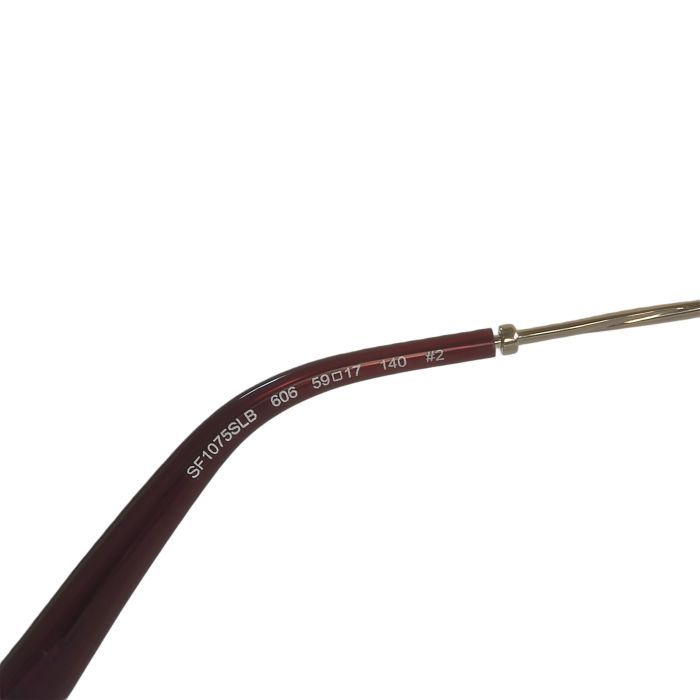 Salvatore Ferragamo SF1075SLB Burgundy Square Sunglasses