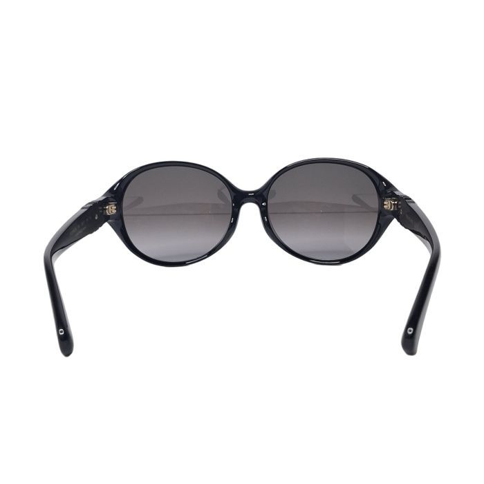 Salvatore Ferragamo Black Round Sunglasses, Gancini Hardware