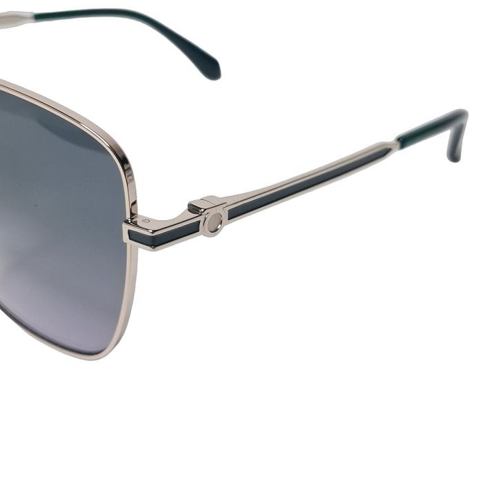 Salvatore Ferragamo SF2052 Silver Square Sunglasses