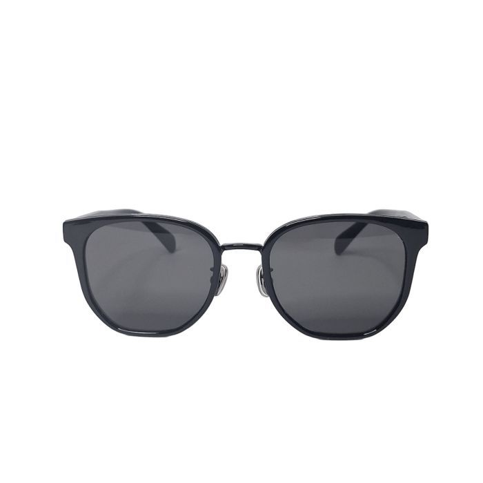 Salvatore Ferragamo SF2056SLBK Gancini Sunglasses, Black Rounded