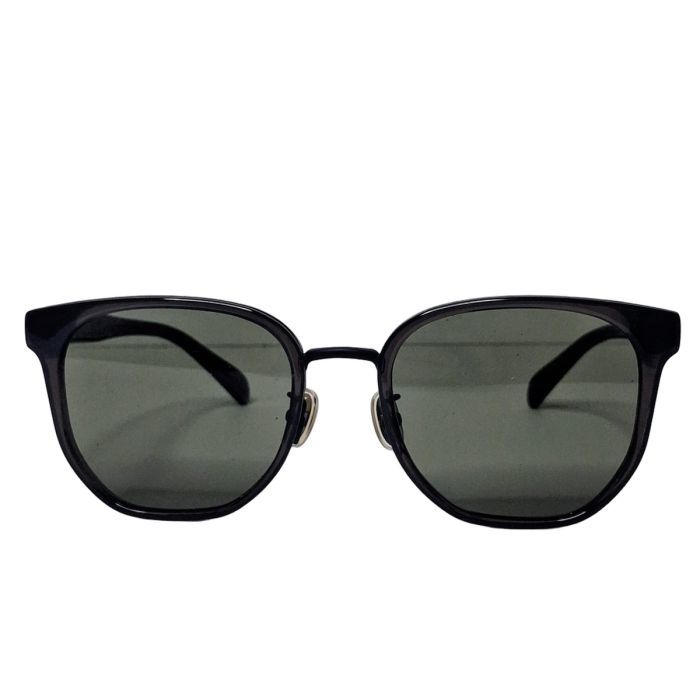 Salvatore Ferragamo SF2056SLBK Gancini Sunglasses, Black/Green Lenses