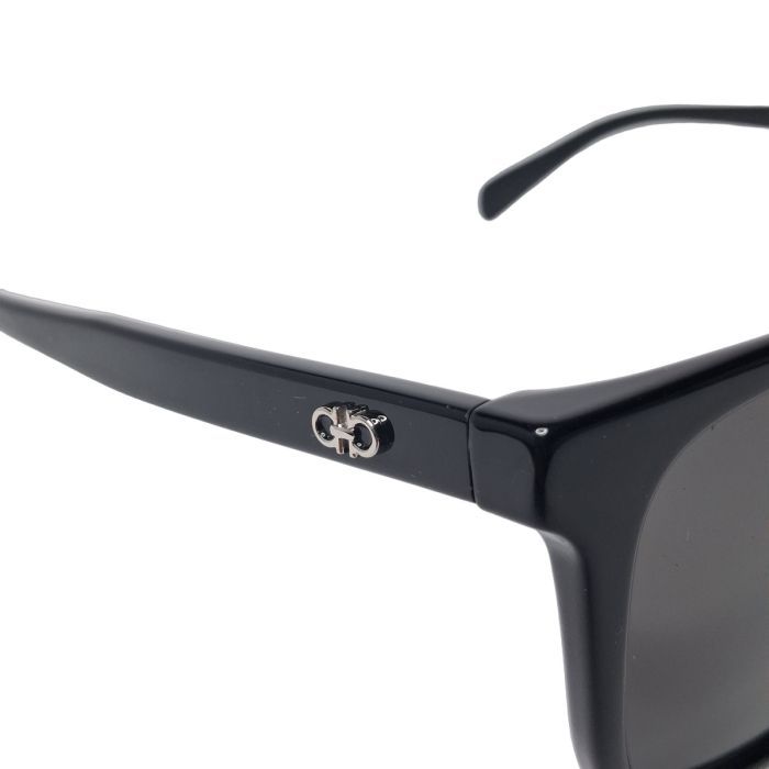 Salvatore Ferragamo SF2057SLBK Black Square Gancini Sunglasses