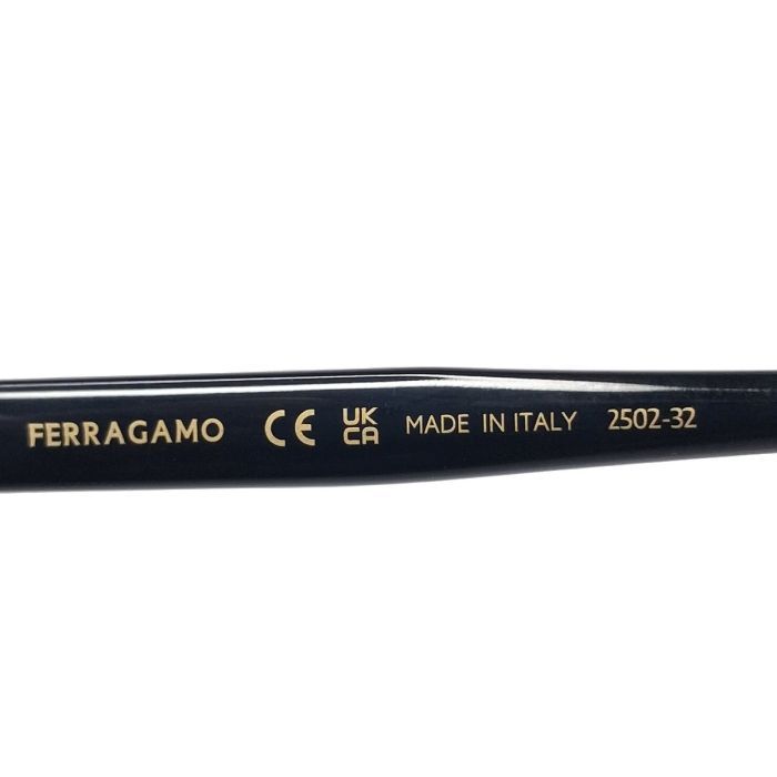 Salvatore Ferragamo SF2057SLBK Black Square Gancini Sunglasses