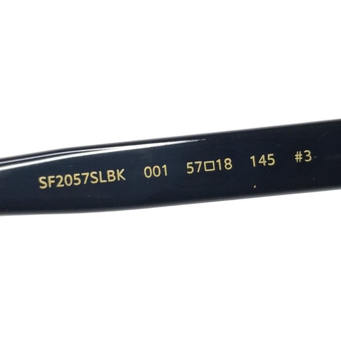 Salvatore Ferragamo SF2057SLBK Black Square Gancini Sunglasses