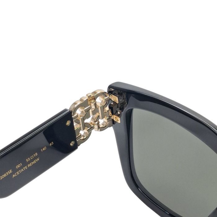 Salvatore Ferragamo SF2083SE Oversized Gancini Chain Cat-Eye Sunglasses