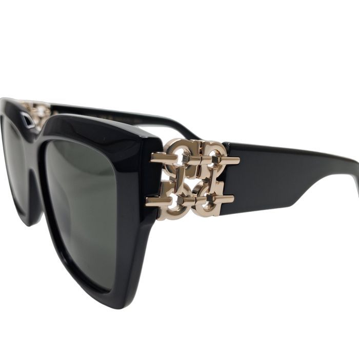 Salvatore Ferragamo SF2083SE Oversized Gancini Chain Cat-Eye Sunglasses