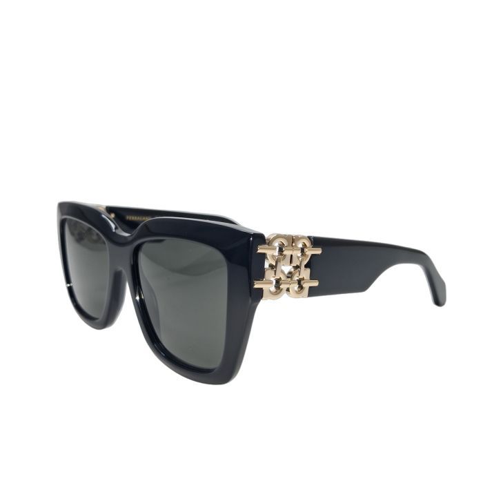 Salvatore Ferragamo SF2083SE Oversized Gancini Chain Cat-Eye Sunglasses