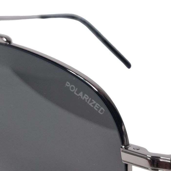 Salvatore Ferragamo SF226SP Gunmetal Aviator Polarized Sunglasses