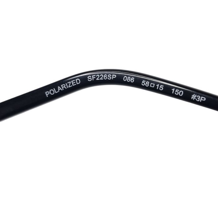 Salvatore Ferragamo SF226SP Gunmetal Aviator Polarized Sunglasses