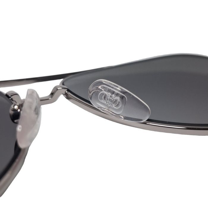 Salvatore Ferragamo SF226SP Gunmetal Aviator Polarized Sunglasses